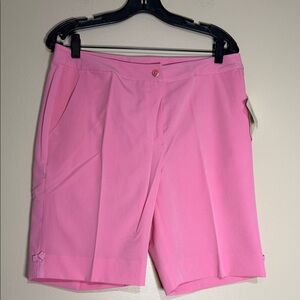 EP Pro Pink Bermuda Golf Shorts